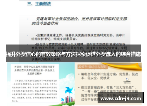 提升外资信心的有效策略与方法探索促进外资流入的综合措施 提升外资信心的有效策略与方法探索促进外资流入的综合措施