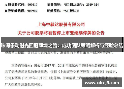 珠海乐动时光四冠辉煌之路:成功团队策略解析与经验总结 珠海乐动时光四冠辉煌之路:成功团队策略解析与经验总结